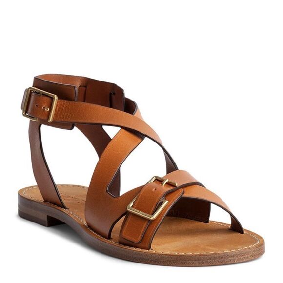 Zadig & Voltaire Cecilia Caprese strappy gladiator Sandals brown leather 39/US8 - Picture 1 of 14